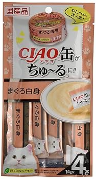 チャオ出品 Amazon.co.jp: チャオ(CIAO)CIAO缶ちゅ～るまぐろ白身4本6個